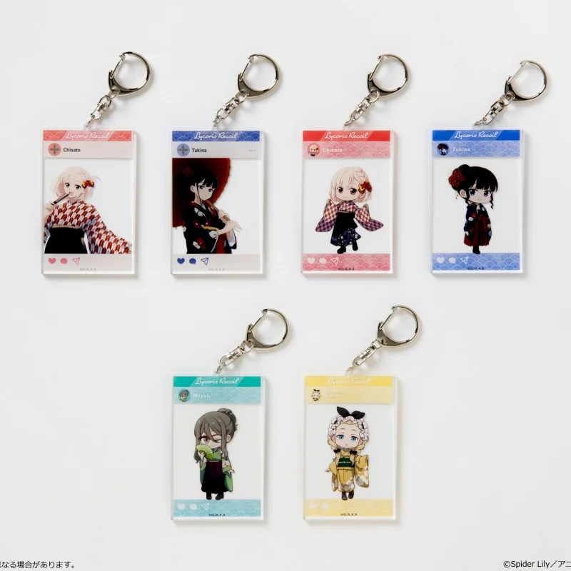 Lycoris Recoil Anime Peripheral Acrylic Standee Model Plate Transparent Desk Decoration Collection Toy For Fans Present Keychain