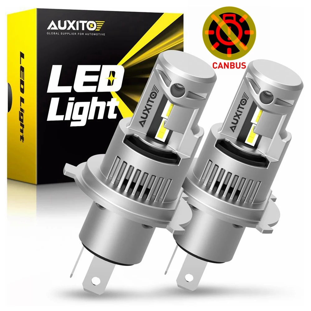 AUXITO 2Pcs Canbus LED H4 9003 HB2 Headlight Bulb High Low Beam 20000LM 100W Car Head Lamps for VW Polo Beetle Honda Civic Seat