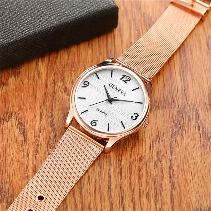 

Luxury Watch for Women Business Rose Gold Bracelet Fashionable Electronic Sport Watches Casual Clock Top Selling Horloges Mannen