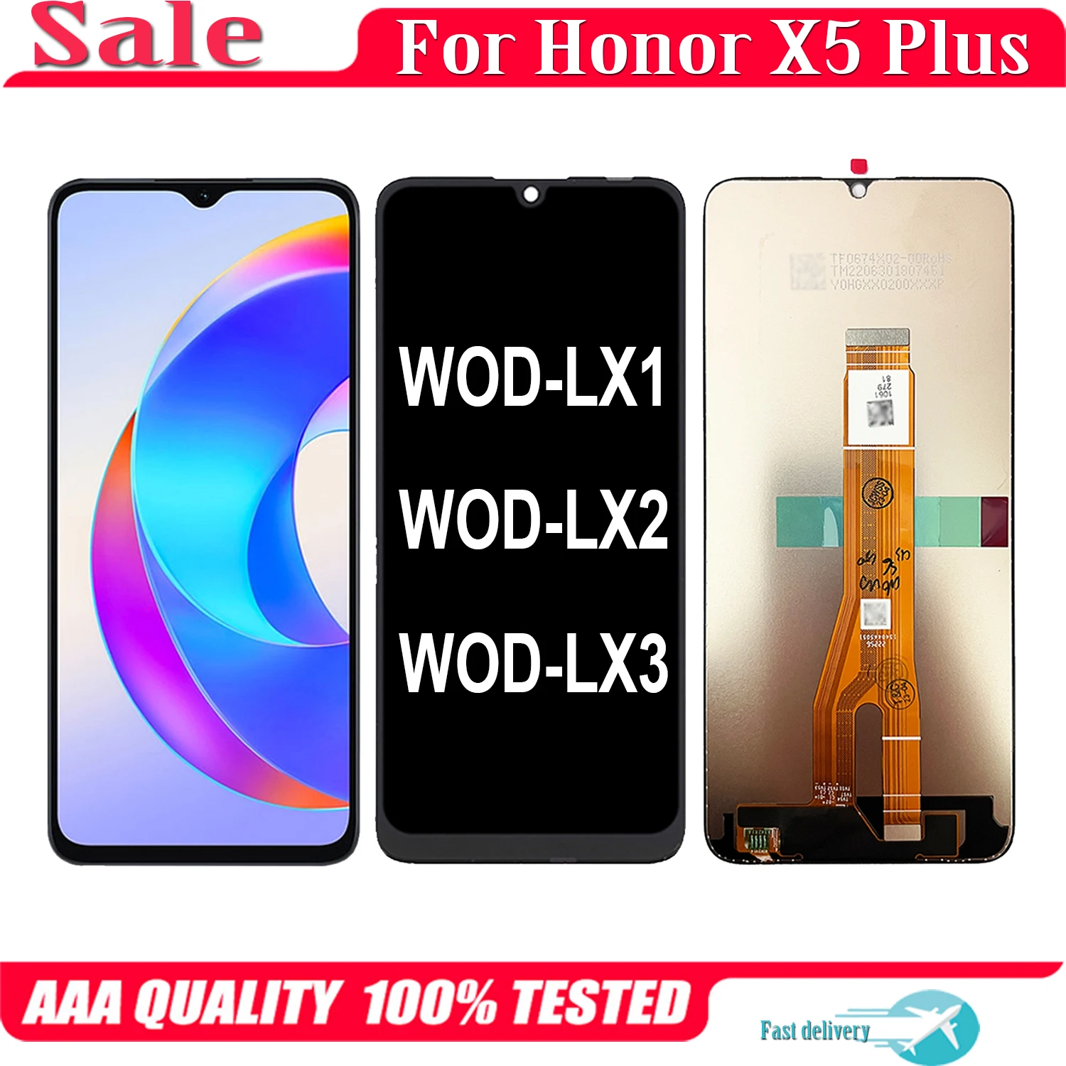 

For Huawei Honor X5 Plus WOD-LX1,WOD-LX2 ,WOD-LX3 LCD Display Touch Screen Replacement Digitizer Assembly