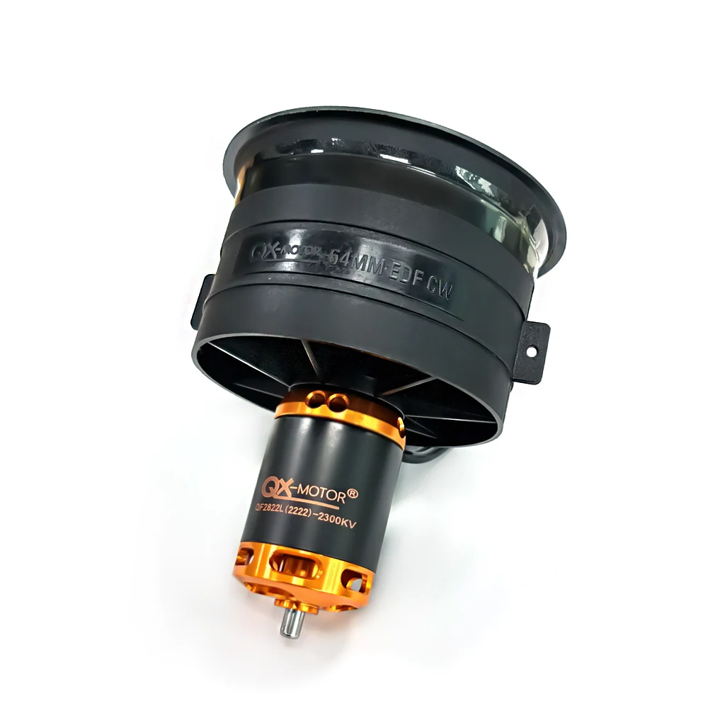 QX-Motor 64mm EDF 12Blades Ducted Fan CW CCW with QF2822 Brushless Motor 2100KV 2300KV 3300KV 4300KV For RC Jet Plane Toy Parts