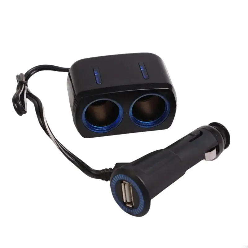 D5BB Одиночный USB-адаптер автомобильного зарядного устройства 80 Вт Разветвитель быстрой зарядки для автомобилей 12–24 В