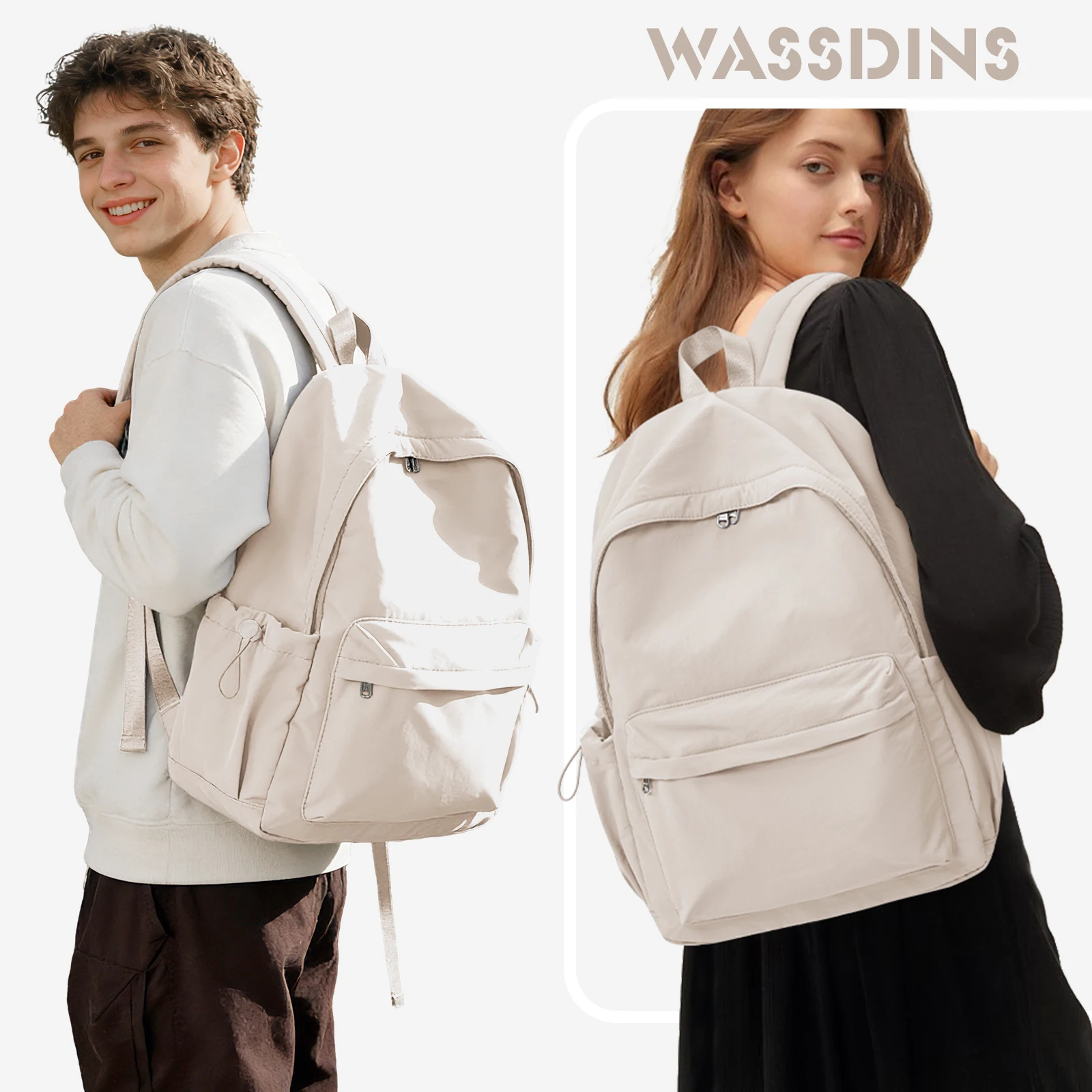 Lightweight School Backpack for Teens, Large Capacity Laptop Backpack, Middle and High School Bag，Men's Women's Casual Backpacks
