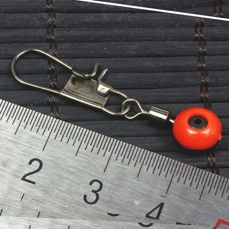 100 pçs pesca flutuante espaço feijão girar bobber conectores mar pesca de água salgada equipamento giratório isca de metal