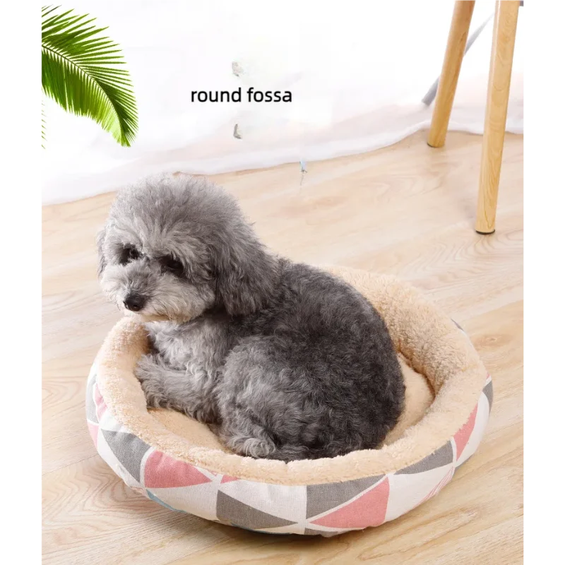 

Pet Nest Lamb Fleece Simple Style Dog Nest Plush Internet Red Canvas Four Seasons Universal Pet Cat Nest Supplies Wholesale