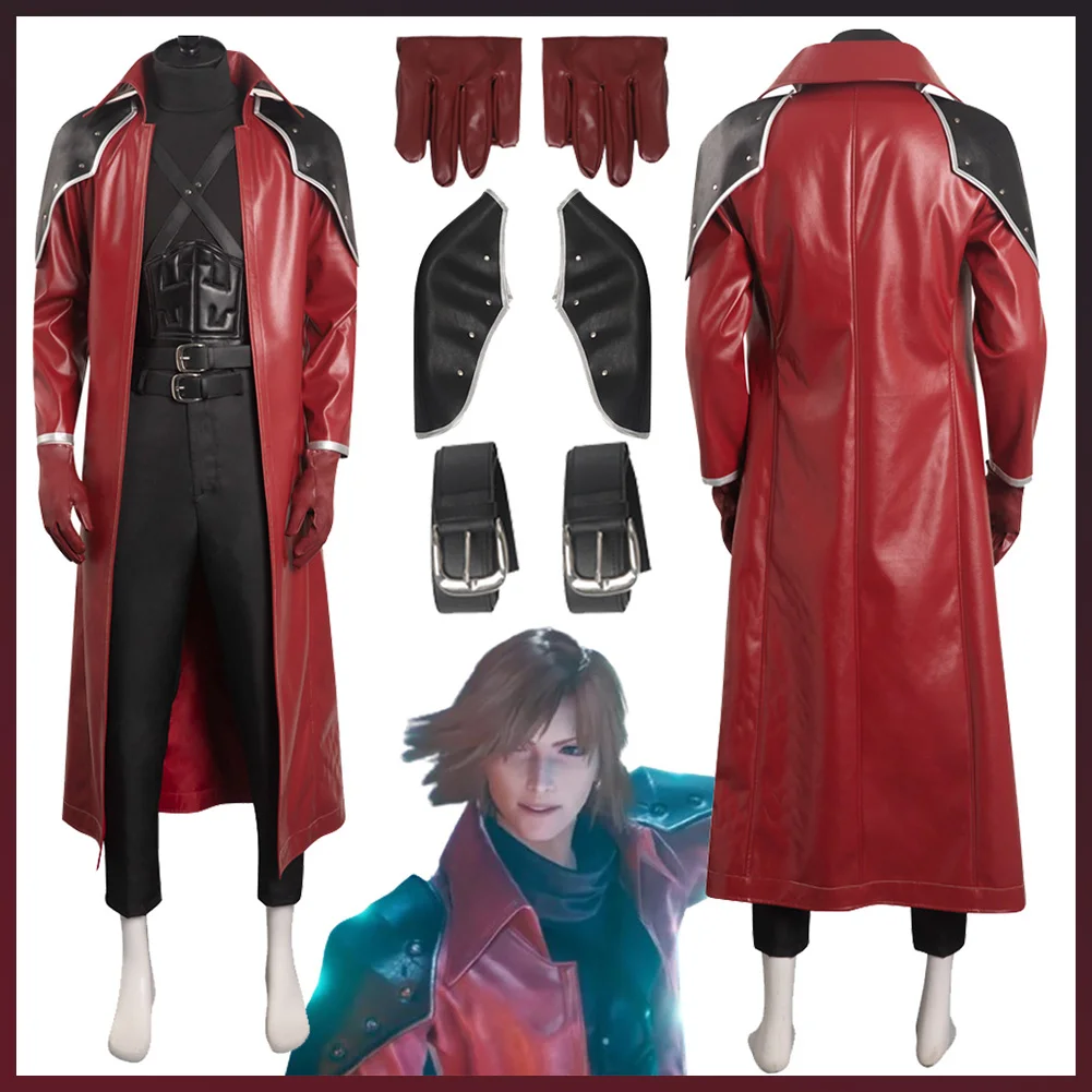 Hurtownie FF7 Genesis Rhapsodos Cosplay do odgrywania ról kombinezony bojowe Anime gra Final Fantasy VII kostium dla dorosłych mężczyzn odzież do odgrywania ról