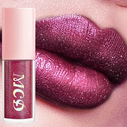 18 colors Waterproof Diamond Shimmer lip ink Glitter Lip Gloss makeup Sparkling Liquid Lipstick  Pearl Lip tint Sexy lip oil