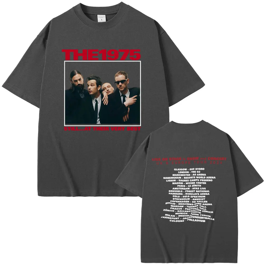 Alternative Rock Band The 1975 Still At Their Very Best Uk & Europe Tour 2024 T-shirt Men Women Casual Cotton Vintage T Shirts