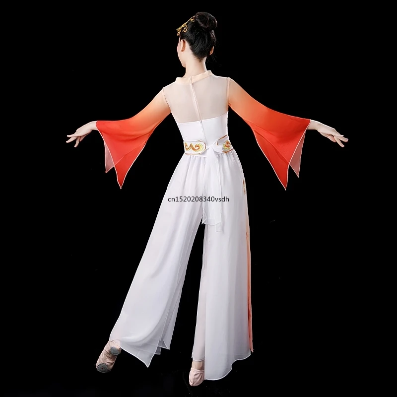 Women's classical dance costume Female Yangko  fan Chinese style square dance suit modern dance costume