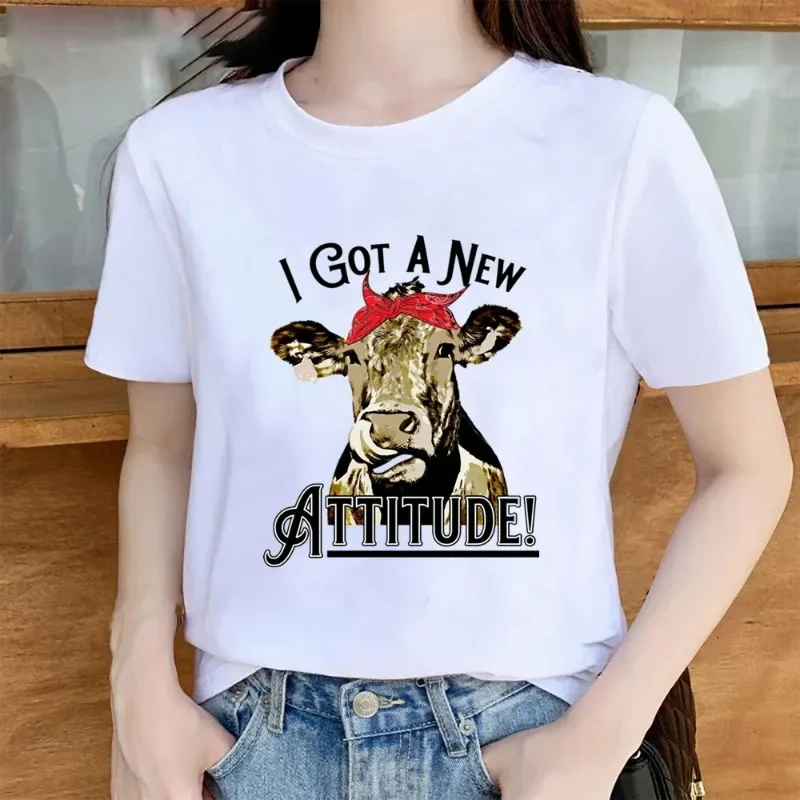 

Женская футболка с короткими рукавами и круглым вырезом с животным принтом, женская футболка с животным принтом, топы, футболки с графикой