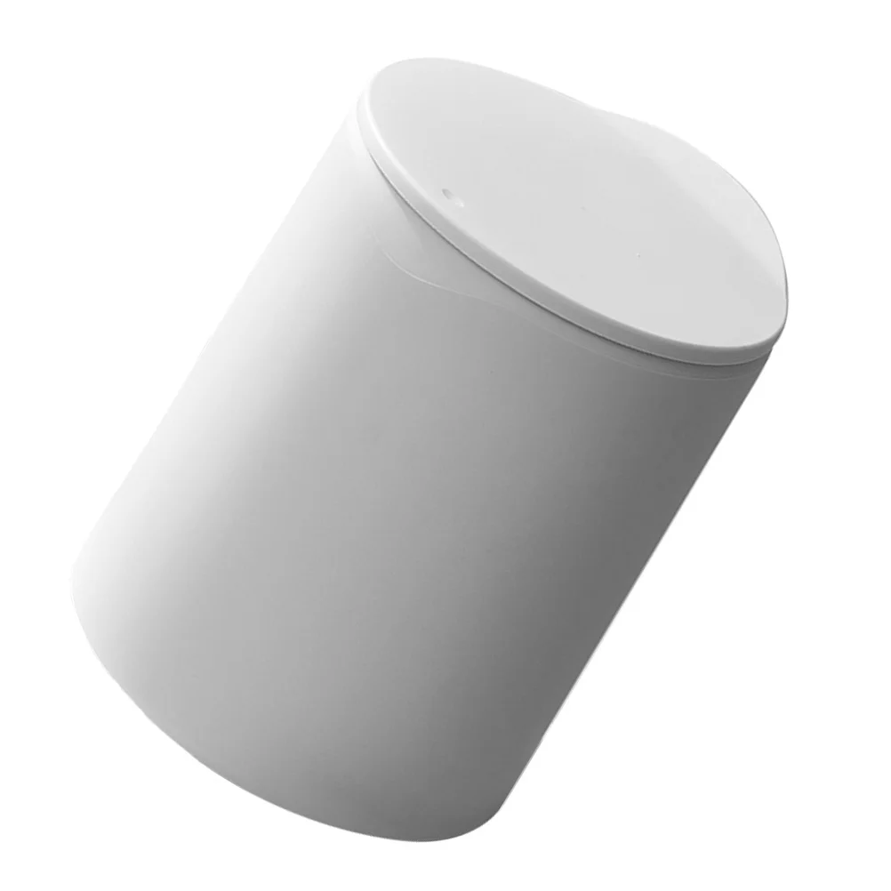 

Press Type Trash Can 3D Plastic Lidded Waste Bin For Kitchen Bathroom Bedroom Home Office Use Rubbish Storage Container