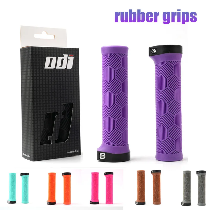 ODI Rubber bicycle grips 22mm purple brown pink orange black Ergonomic MTB handlebar grips for dirt pit bmx Mountain bike grips