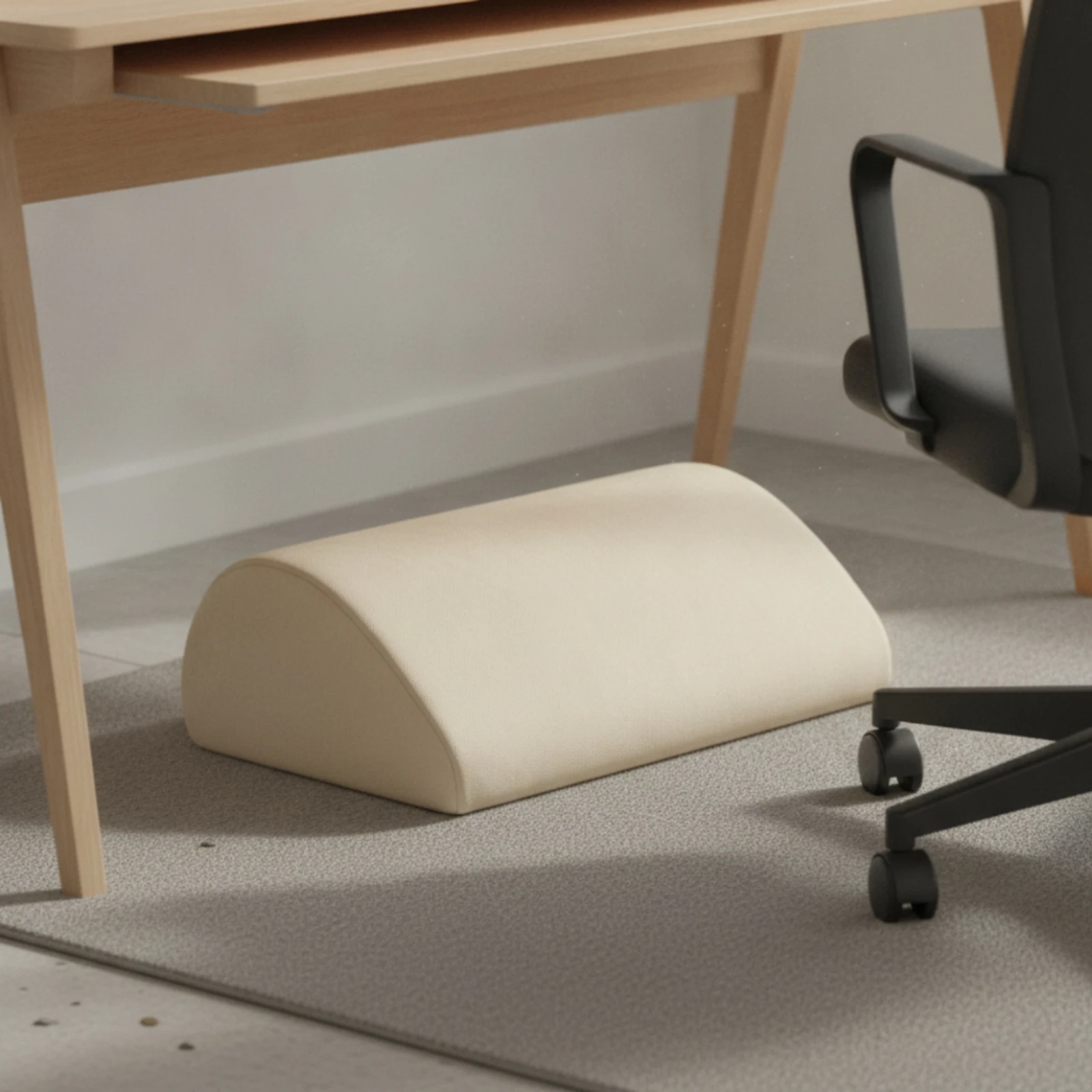 Under Desk Foot Rest Lightweight Footrest with Memory Foam Footrest Cushion Versatile Memory Foam Foot Rest Breathable