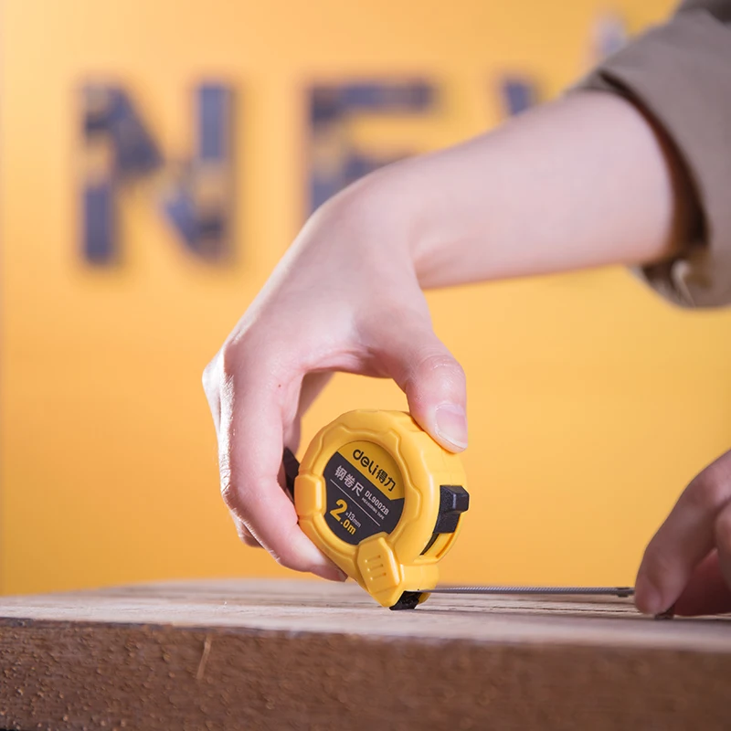 2m Universal Retractable Tape Measure with Non-slip Button Metric Tape Measuring Tape Rule