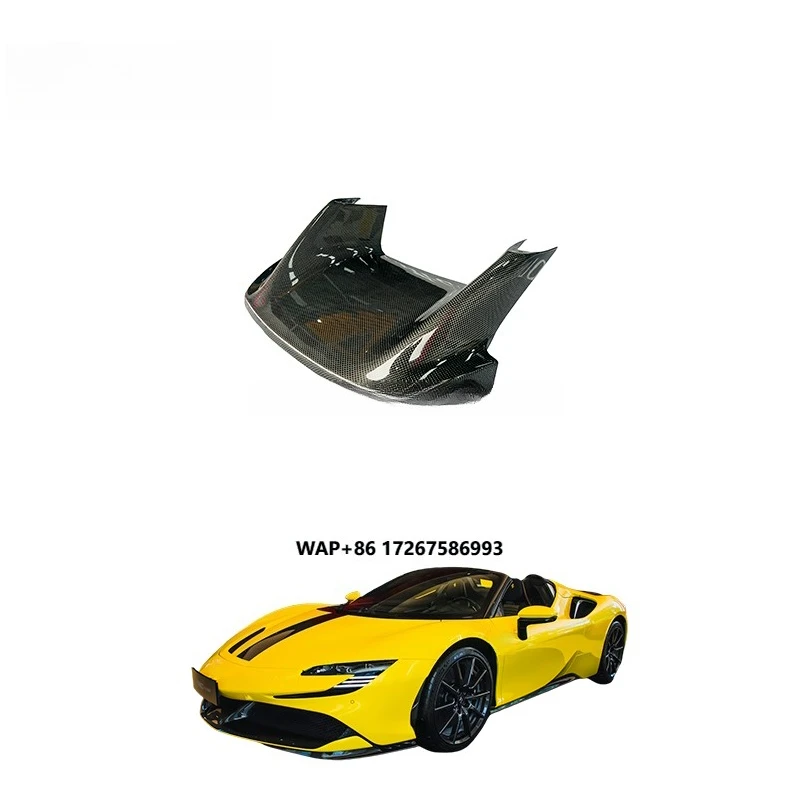 

OEM Style 3K Twill Gloss Black Carbon Fiber Body Kits Front Bumper Air Intake Fitment with Polished Finish for Ferrari SF 90