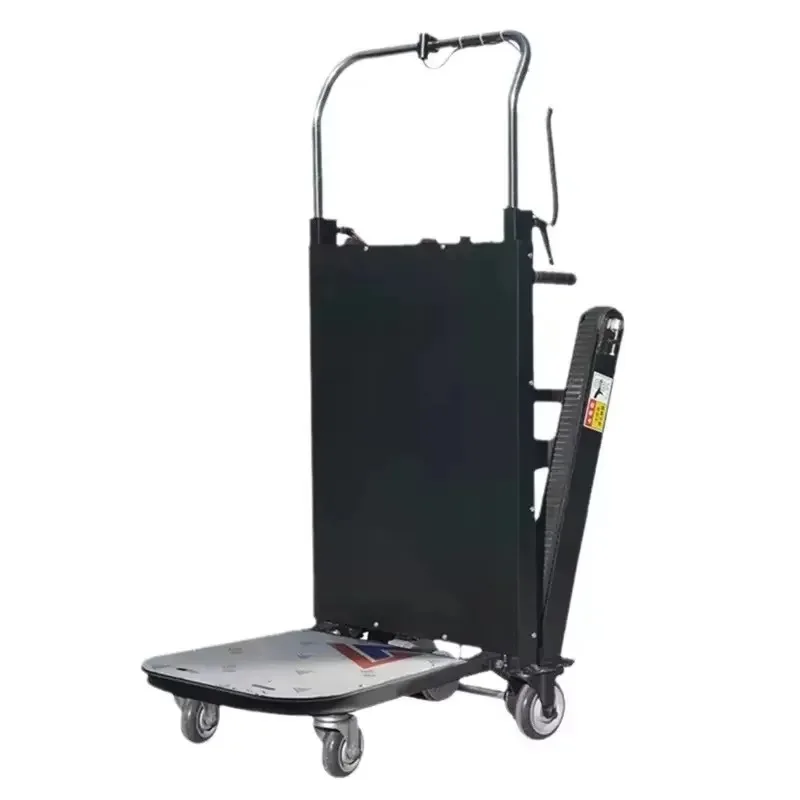 【Najlepiej sprzedający się】 Mobilny elektryczny wózek schodoklatka z napędem akumulatorowym, typu crawler, składana platforma podnosząca do transportu ciężkich przedmiotów