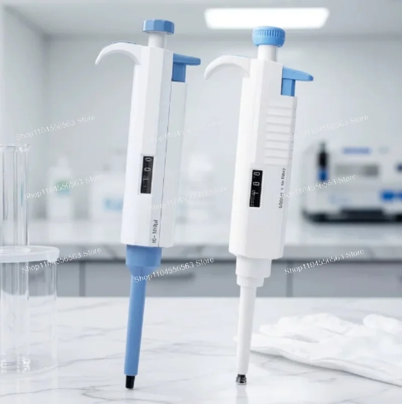

Single Channel Adjustable Pipette 20-200ul 100-1000ul with Tips Mechanical Pipettor Lab