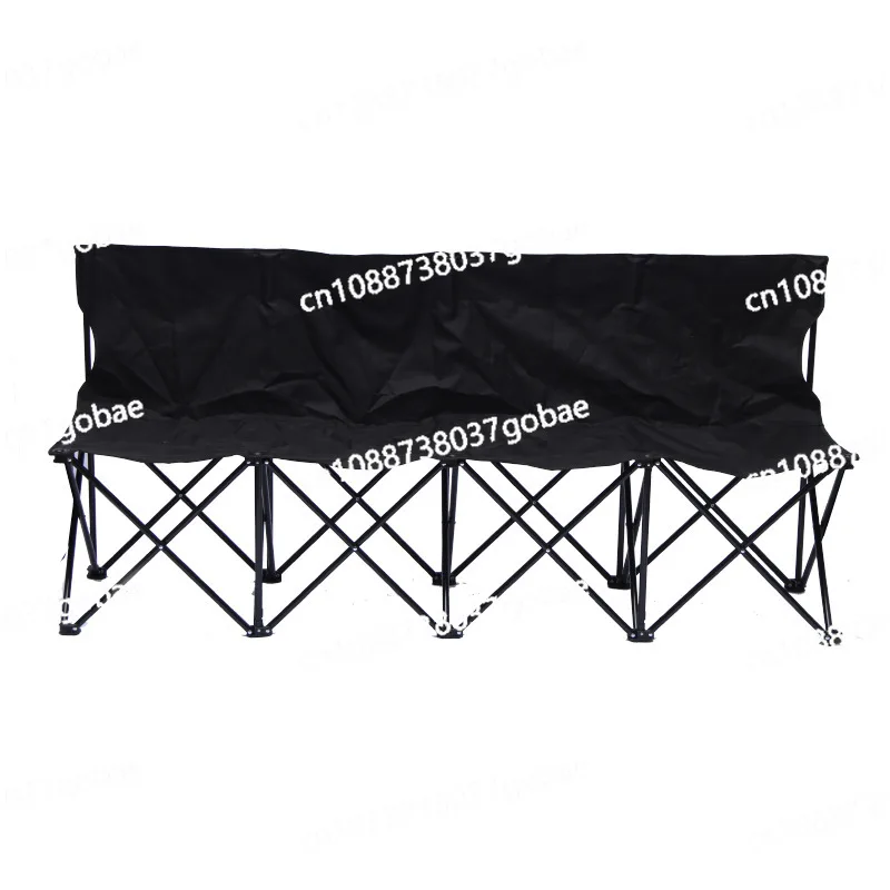 

Outdoor multi-person folding chair camping six-person beach chair