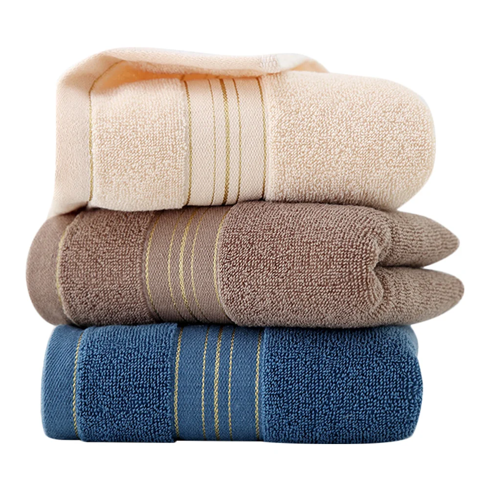 

3Pcs Ultra Absorbent Cotton Towels Soft Touch Hand Face Washing Bath Towels Lightweight Travel Washcloths Cotton Towel