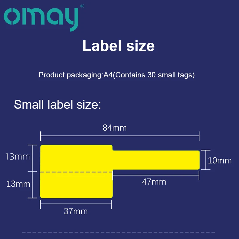 Cable Labels Paper 150Pcs/5 Sheets Tags Wire Marking Network Waterproof Laser Printer Sticker Organizer A4 Self-Adhesive