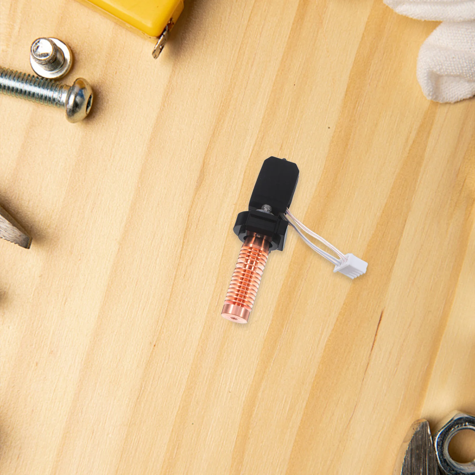 

3D Printer Extruder Quick-Detach Nozzle Copper Plated High Speed Nozzle Tips for Easy Replacement Home School Studio Printing