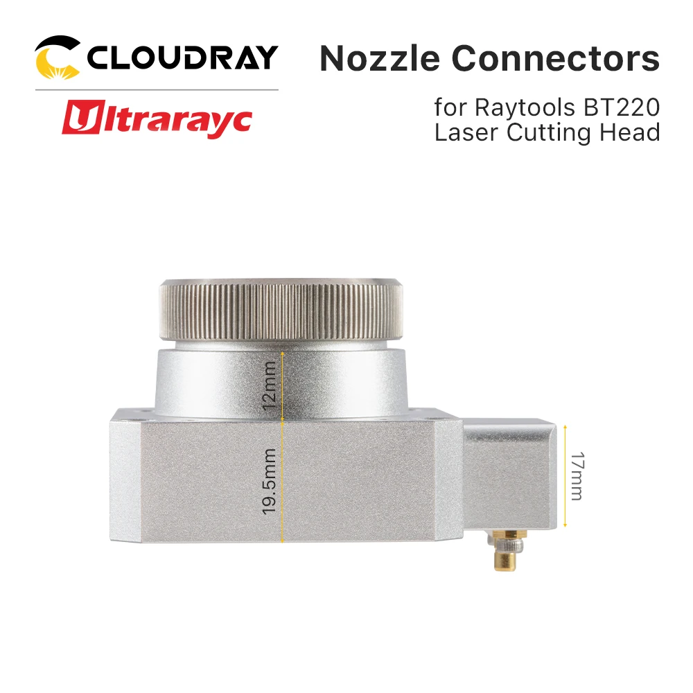 موصلات Ultrarayc Nozzler لـ raytool BT220 من الألياف القطع بالليزر رئيس السعة الاستشعار فوهة اتصال أجزاء الاستهلاكية