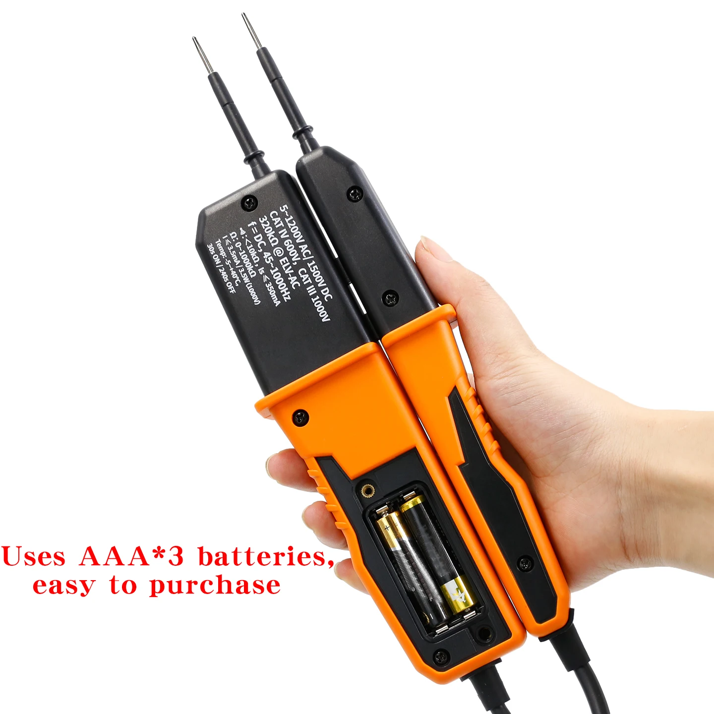 Huayi Waterproof Dustproof Intelligent Recognition AC/DC Voltage Measuring Instrument RCD Test Polarity Detection PM8200