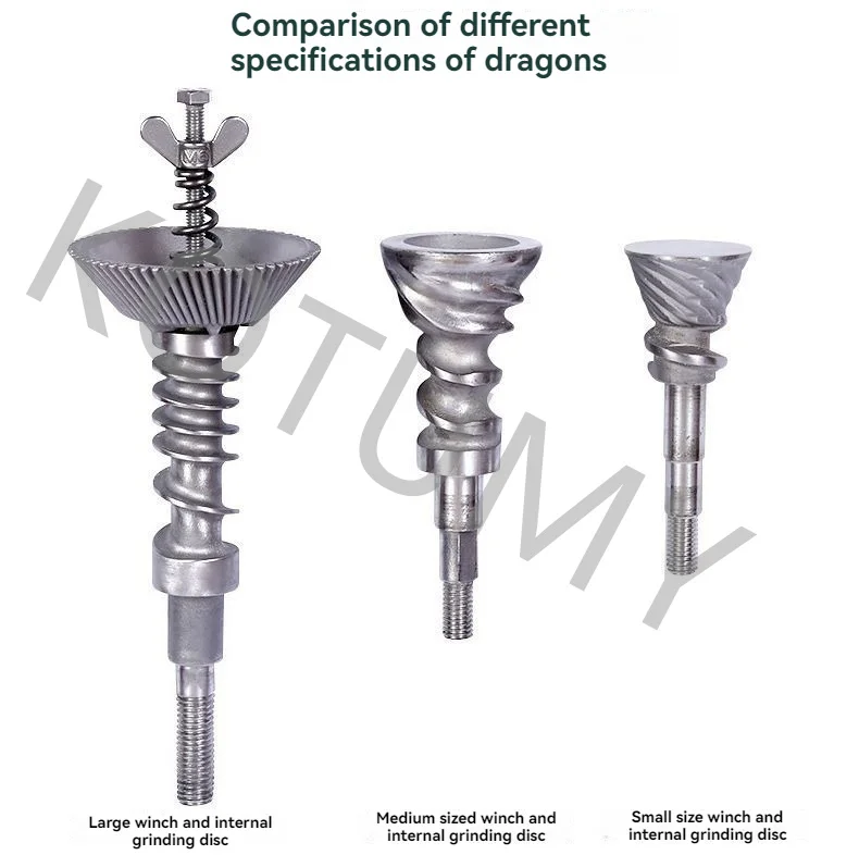 Handheld 304 Stainless Steel Grinding Machine Grain Seeds Mill Grinder Spice Grinder
