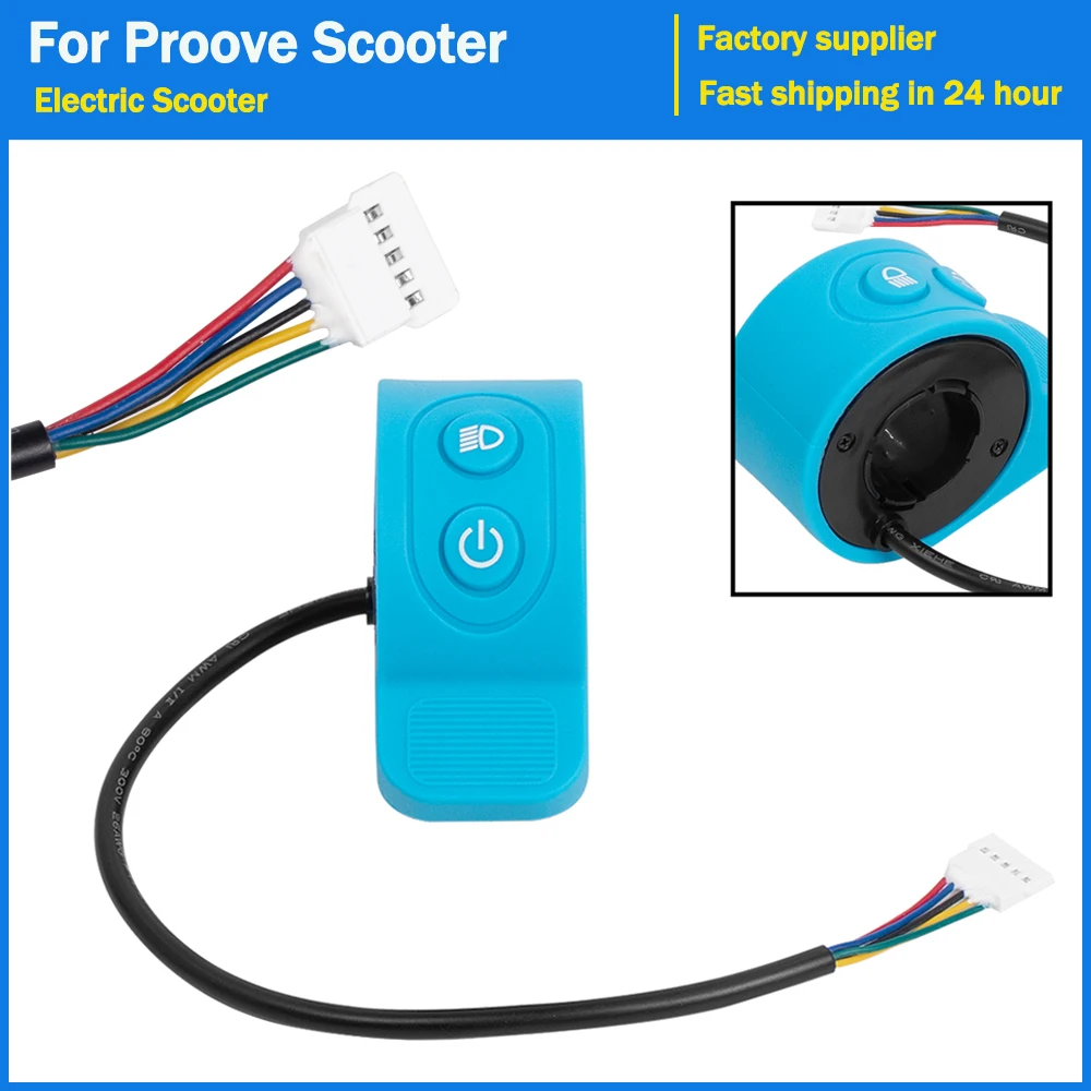 Great Performance Blue Thumb Throttle Speed Control Switch for Proove Scooter Parts Finger Accelerator Replacement Accessories