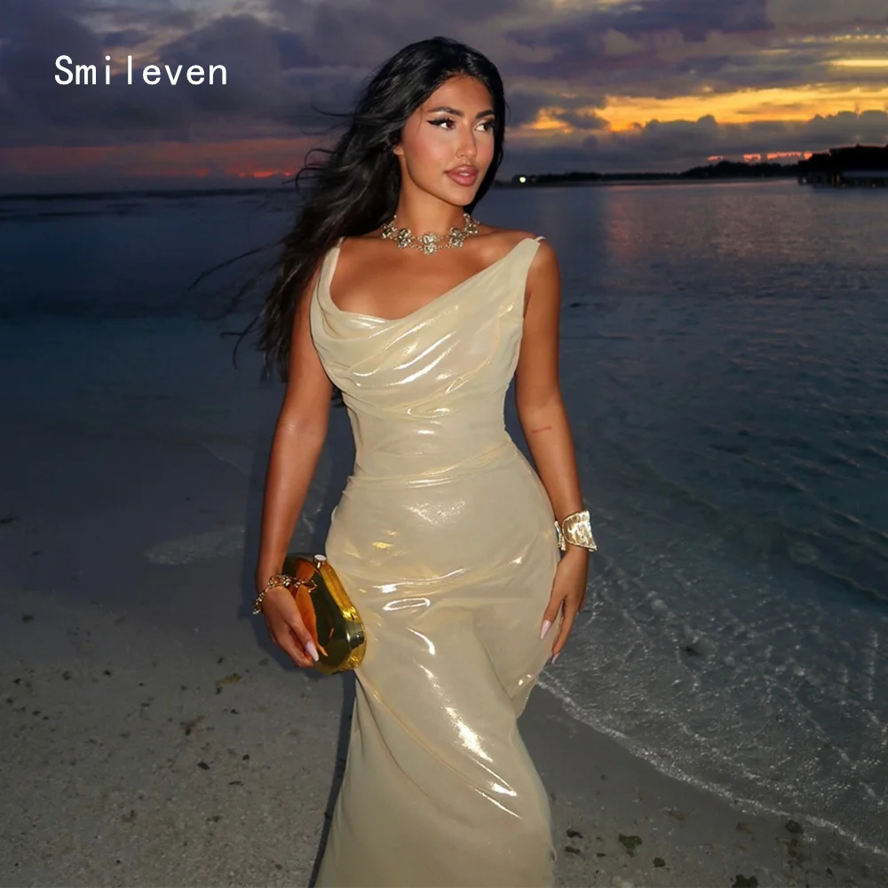 

Smileven Luxury Mermaid Prom Dress Swing Collar Party Gowns Sexy Spaghetti Strap Formal Occassion Dress Customized 2026