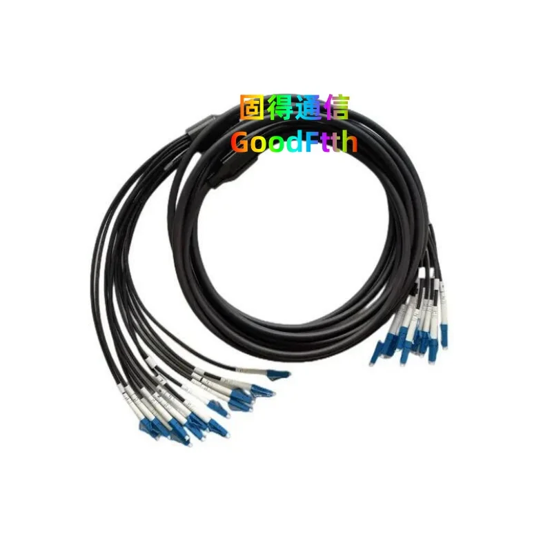 Armored Tactical Patch Cord LC-LC UPC SM 12 Core 5m 10m 15m 20m 25m 30m 40m 50m 60m 80m TPU Cable 12C GoodFtth