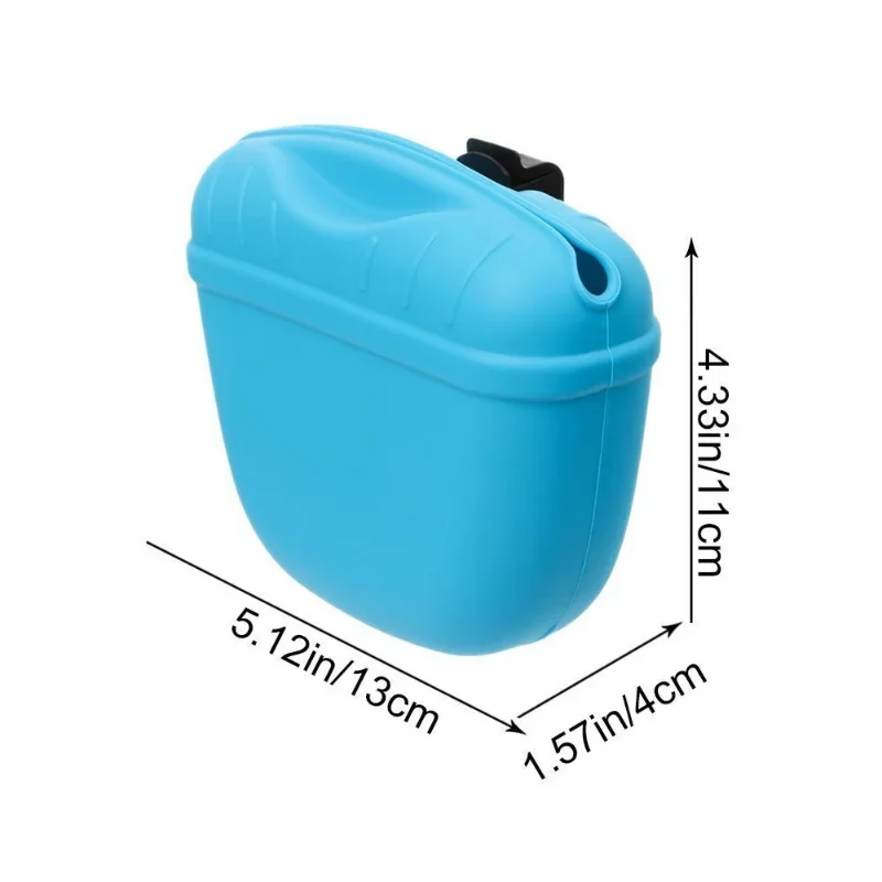 Silicone Dogs Treat Pouch Pet Training Waist Bag Dog Walking Bag Obedience Agility Outdoor Feed Storage Food Reward Waist Bags