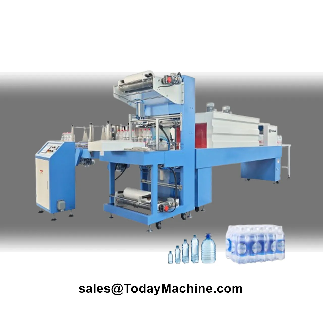 Automatic Heat Sleeve PE Film Shrink Tunnel Sealing Cutting Shrink Wrapping Machine