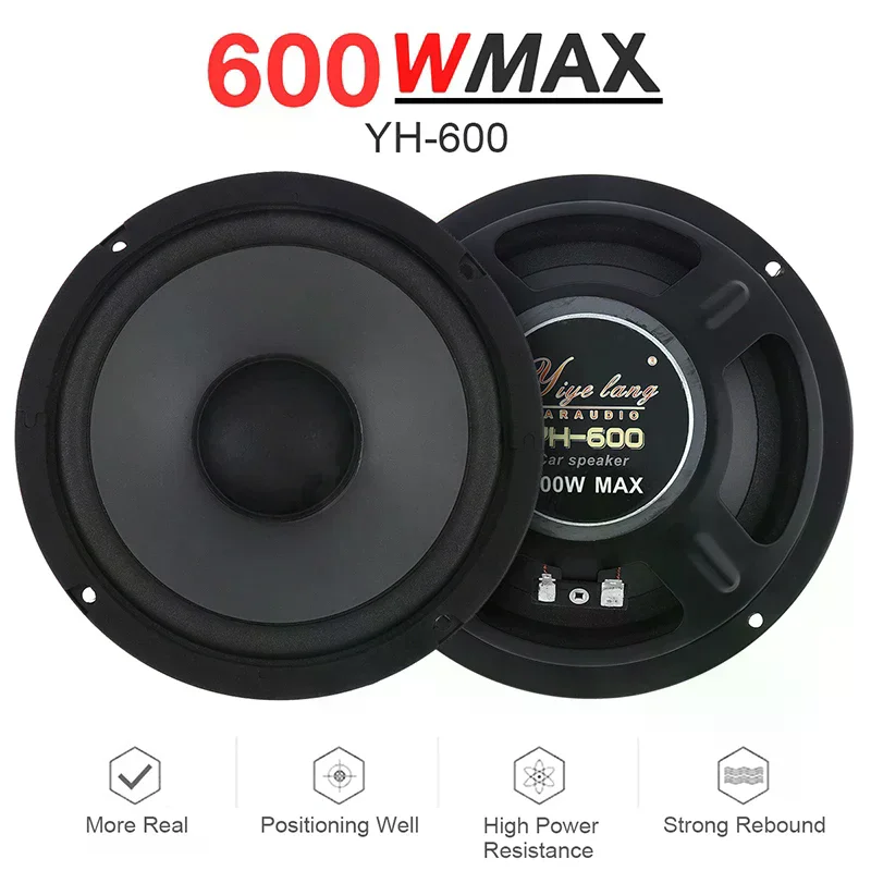YH-600 6inch Speaker Car Stereo Audio Coaxial Speaker Audio 600W Car Audio Accessories Full Frequency