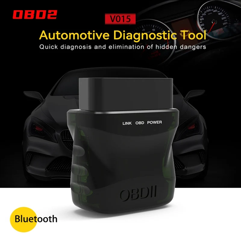 

OBD2 Advanced Scanner Bluetooth Android/IOSV015 Automotive Fault Detector Diagnostic Tool Code Reader Real Time Data Reading