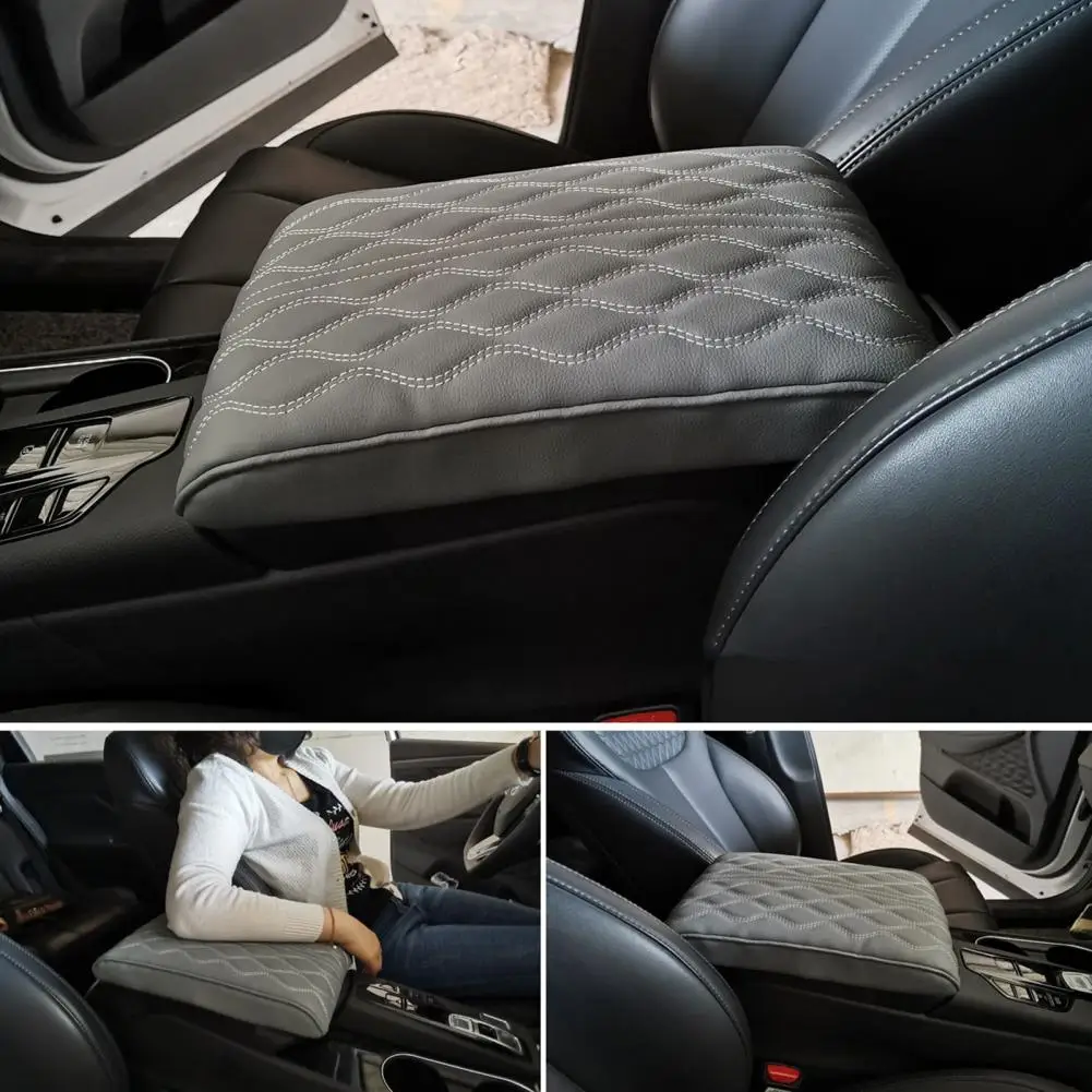 

Waterproof Armrest Cover Waterproof Car Armrest Box Pad for Universal Console Cover Wear Resistant Accessory with Simple