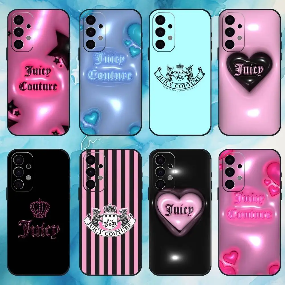 

Juicy couture leopard Wallpaper Phone Case For Samsung Galaxy A73,A72,A71,A70,A53,A52,A51,Others Soft Black Cover