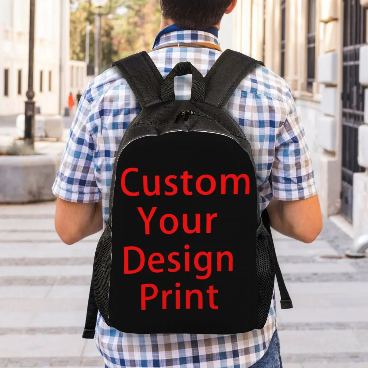 Custom Your Design Print 3D Print Backpacks for Boys Girls School College Travel Bags Men Women Bookbag Fits 15 Inch Laptop