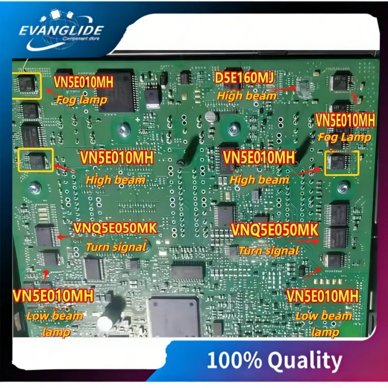 For VolkswagenJ519 Left/Right Turn Signal High/Low Beam Chip Set VNQ5E050MK VN5E010MH D5E160MJ Original & New Condition