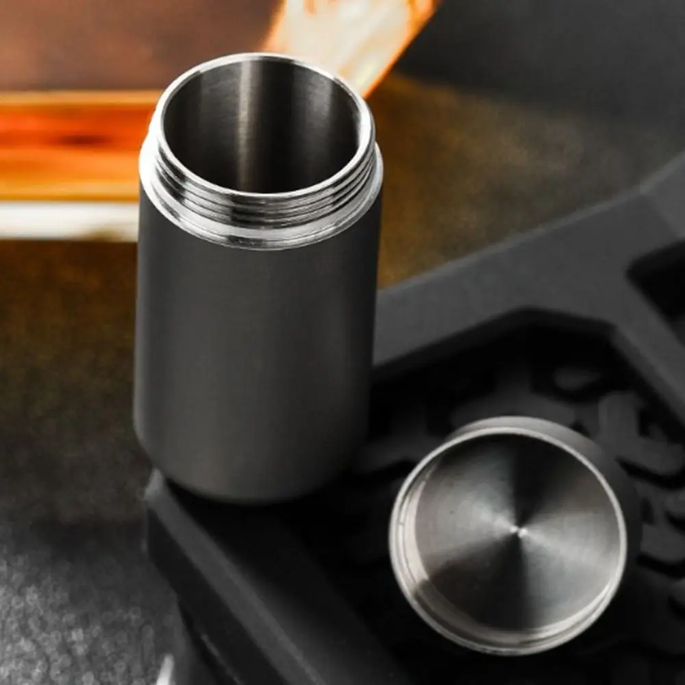 

Портативная коробка для хранения из титанового сплава, сверхлегкий мини-контейнер для таблеток, водонепроницаемая бутылка для выживания в кемпинге, уличный инструмент EDC