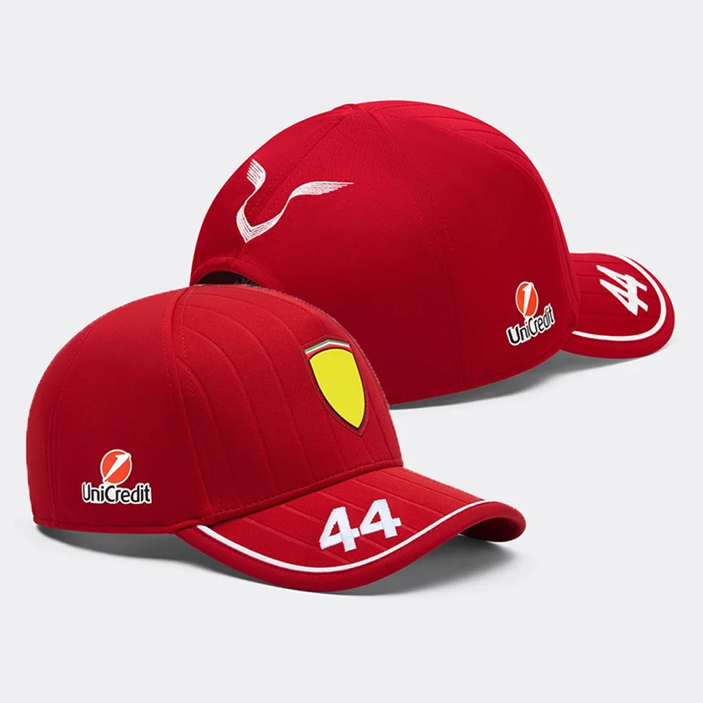 2025 Nuovo 44 Hamilton Red SF-25 Berretto da baseball traspirante regolabile F1 Racing Outdoor Sport estremi Cappello da equitazione con asciugatura rapida