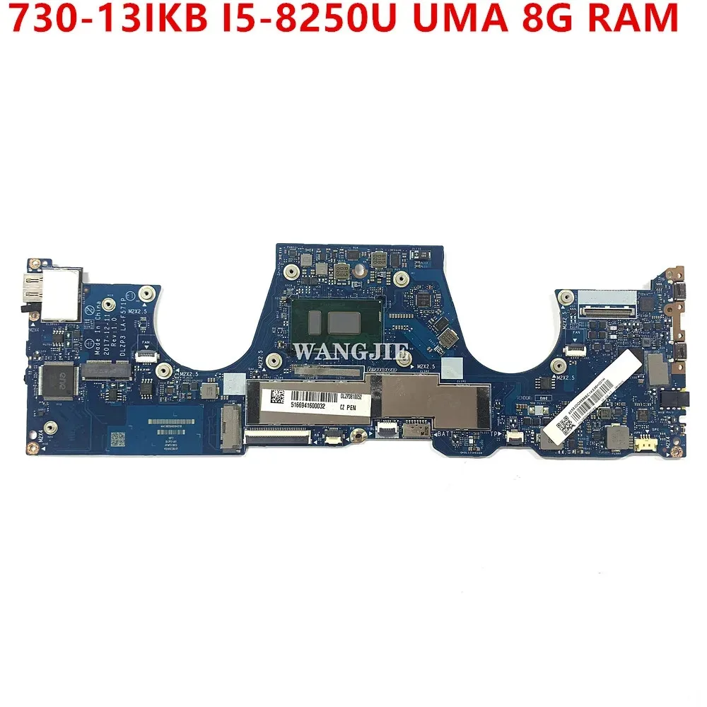 

For Lenovo Yoga 730-13IKB Laptop Motherboard DLZP3 LA-F571P FRU 5B20Q95866 5B20Q95828 5B20Q95842 I5-8250U UMA 8G RAM