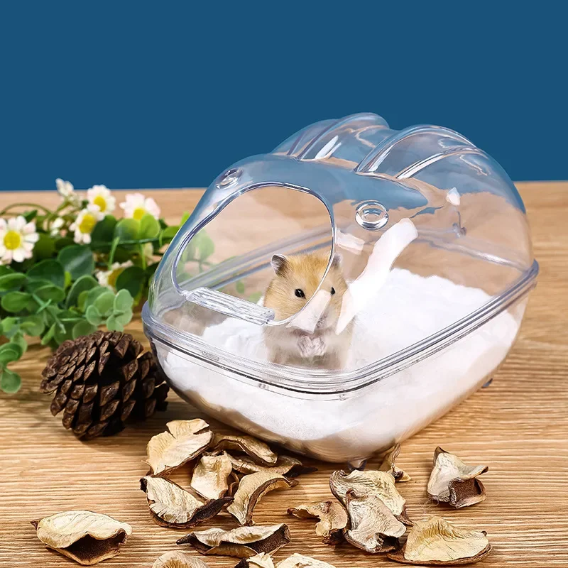 Hamster Bath Room Bathroom Toilet Dual-purpose Nest Gold Bear Bath Anti-splash Bath Sand Basin Hamster Daily Necessities