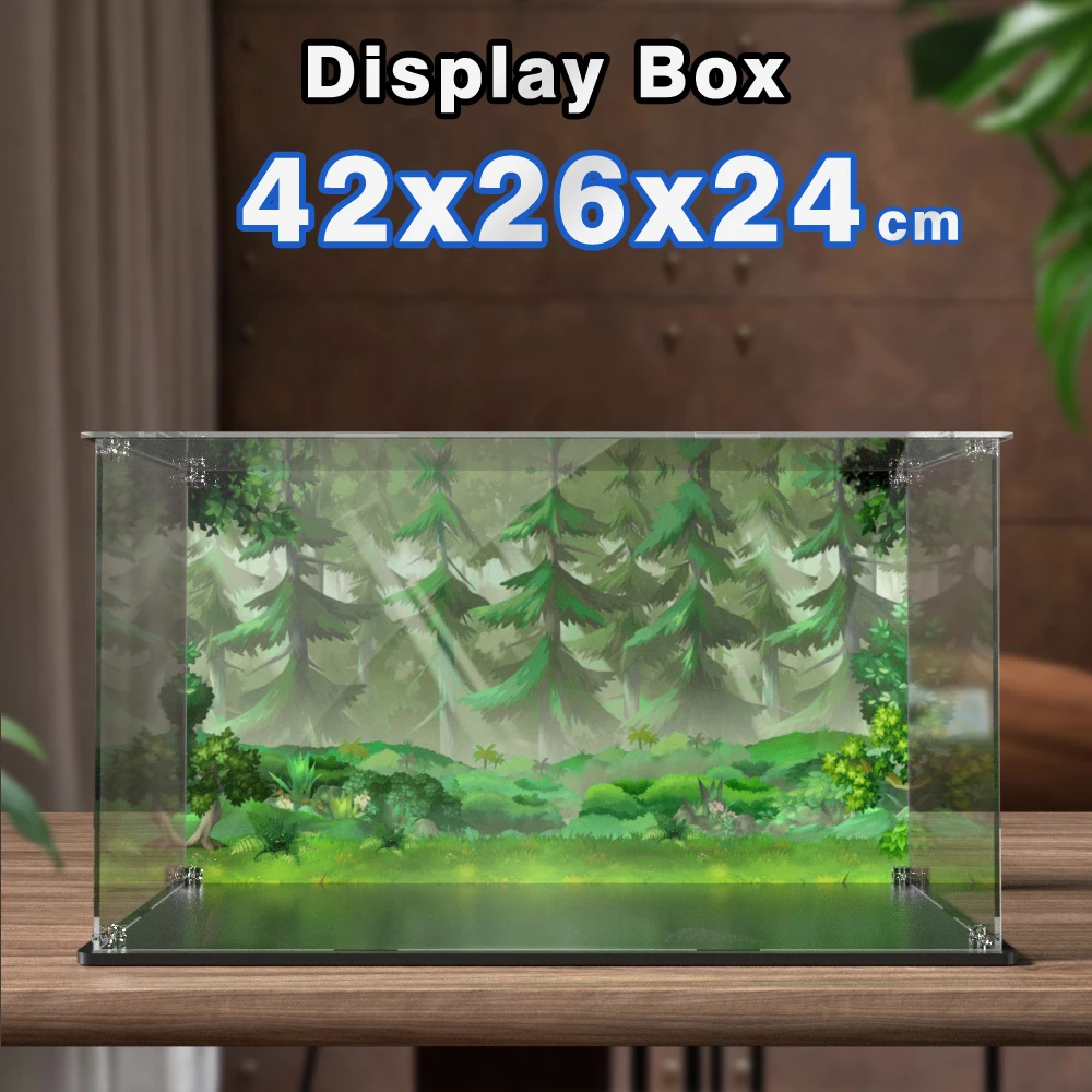 Acrylic display box for lego 43242  building block display case dustproof clear showcase toy storage box 42x26x24cm