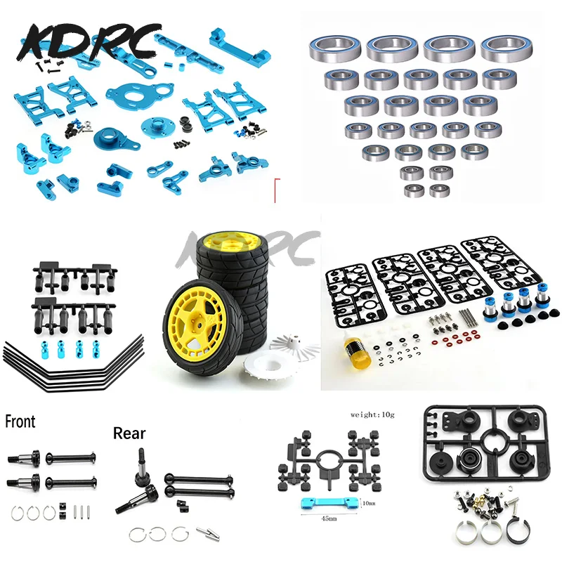 TAMIYA XV01 Metal Upgrade Parts Swing Arm Shock Mount Steering Cup CVD Gear For 1/10 TAMIYA XV-01