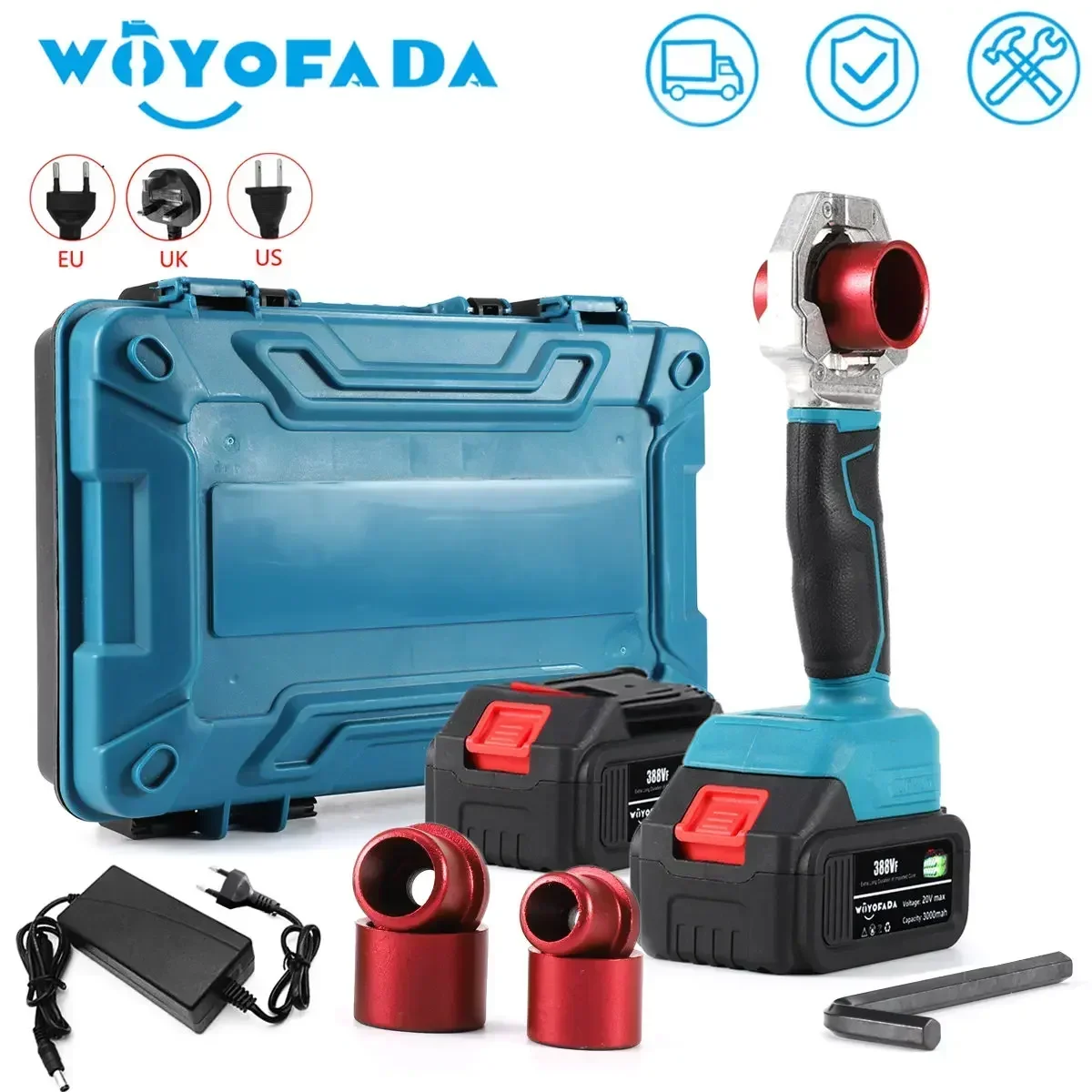 Cordless PPR Water Pipe Melter Rechargeable Hot Melt Machine Plastic Welding Machine w/ Replacement Heads For Makita 18V Battery