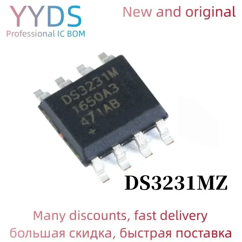 5PCS  DS3231MZ DS3231MZ+TRL DS3231MZ+ SOP8 DS3231M SOP-8 DS3231 SOP  and