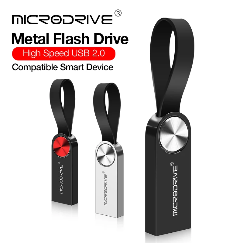 USB Flash sürücü 64GB Metal Pendrive 128GB 16GB 8GB 4GB yüksek hızlı USB Memory Stick 32GB kalem sürücü USB depolama Flash Disk