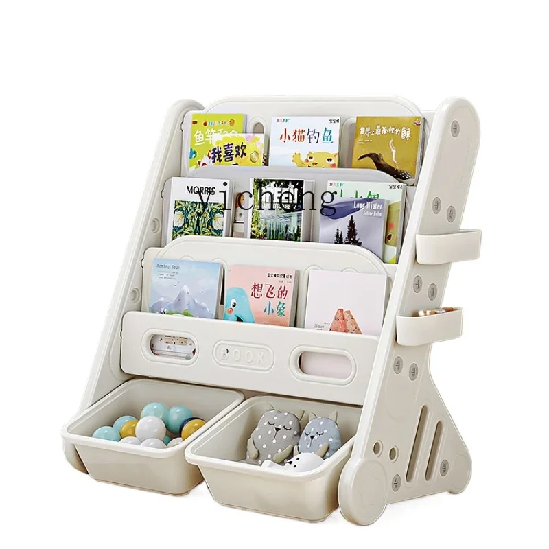 

Tqh Bookshelf Table Top Desk Storage Rack Small Student Organizing File Rack Stand Box Office Table