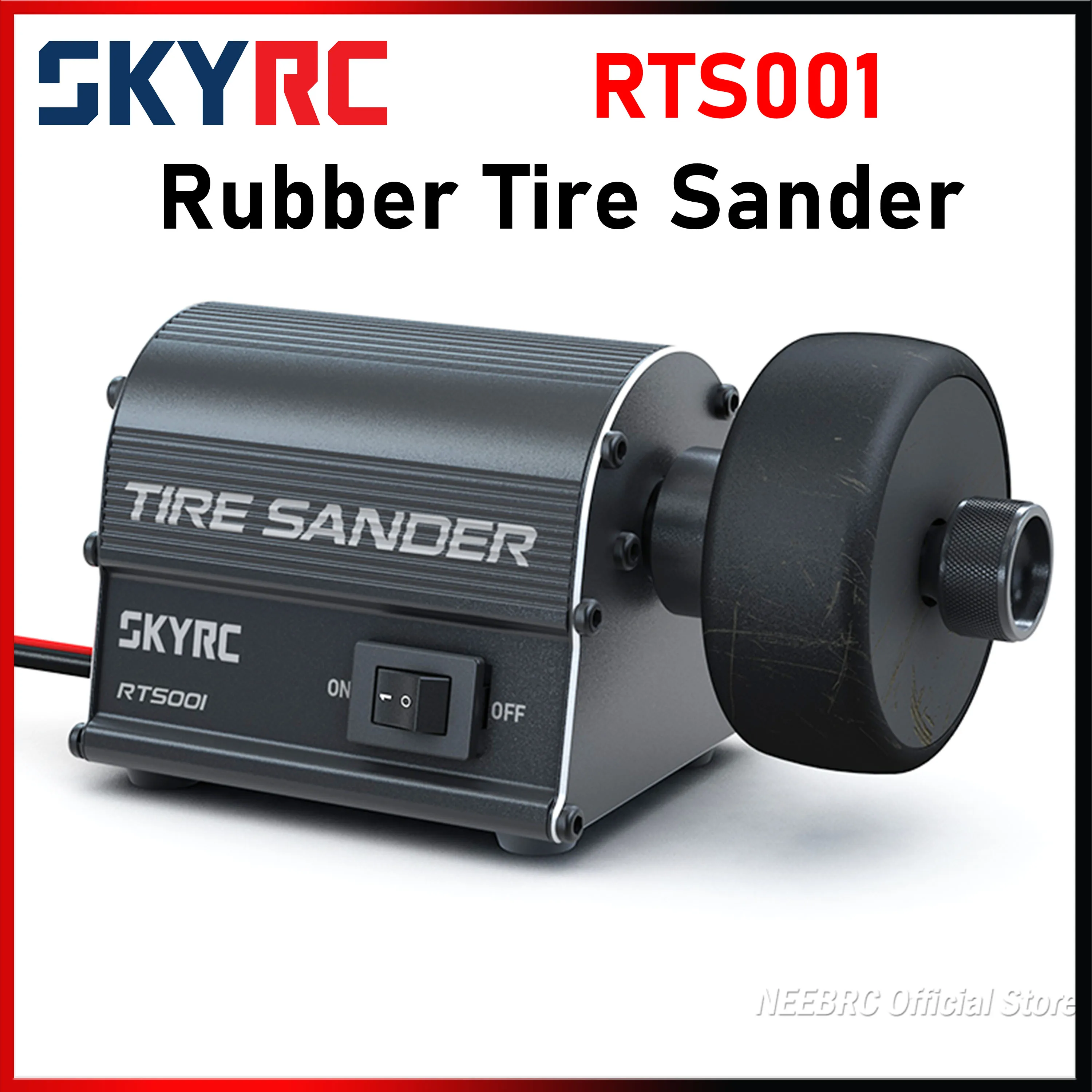 SKYRC RTS001 Rubber Tire Sander 7.2V-12V DC Input Powerful DC Motor Tyre Aluminum Case with Dual Bearings for RC Racing Touring